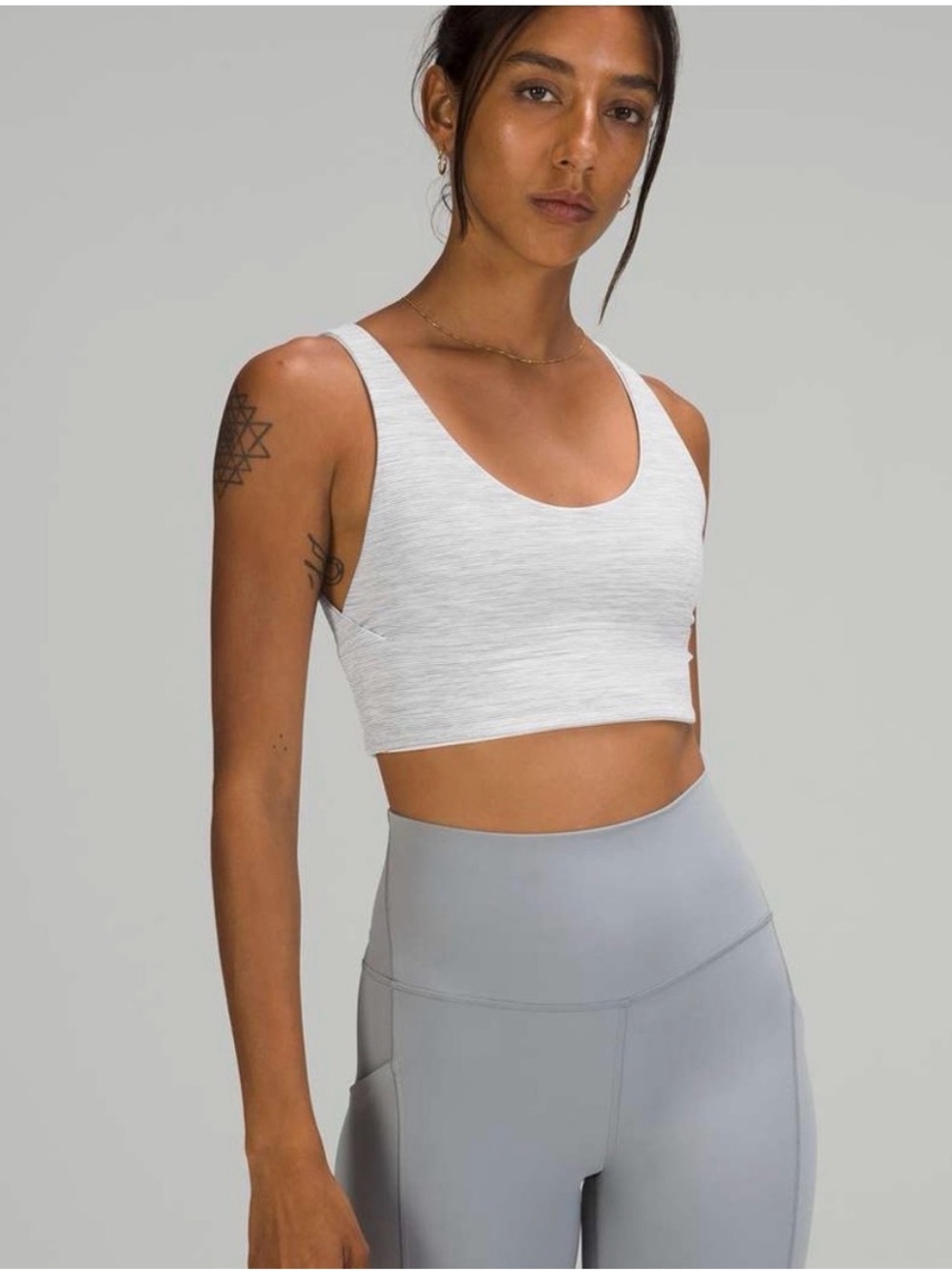 Lululemon Align Reversible Bra in We are from space/Nimbus Battleship size 4